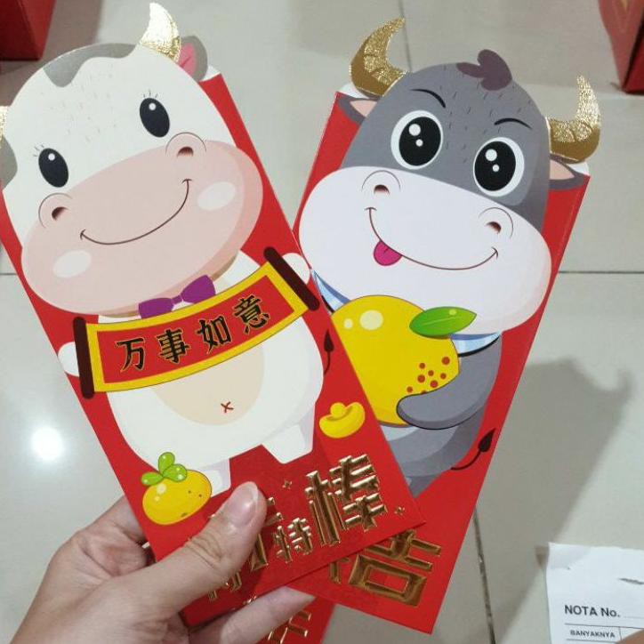 

h9 YJJ ANGPAO PANJANG IMLEK SHIO SAPI / KERBAU FUNGPAU HONGBAO BESAR TAHUN 2021 MURAH 3D P29 KO Best