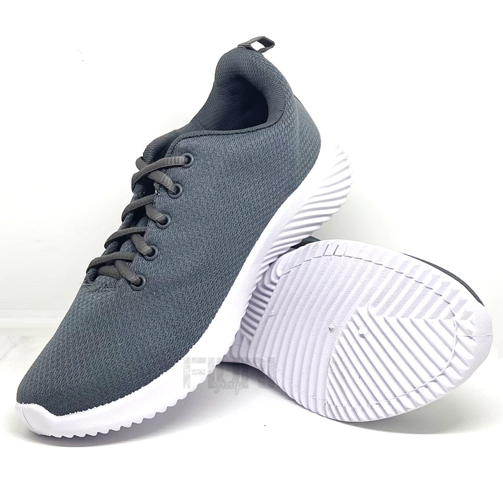 FIURI - ANDO Original - EVALD 39-43 ABU-ABU - Sepatu Kets Pria - Sepatu Sneakers Pria - Sepatu Olahraga Sport Pria - Sepatu Casual Kanvas - Sepatu Jogging Lari Fitness Gym Senam Pria - Sepatu Sekolah Bertali SMP SMA