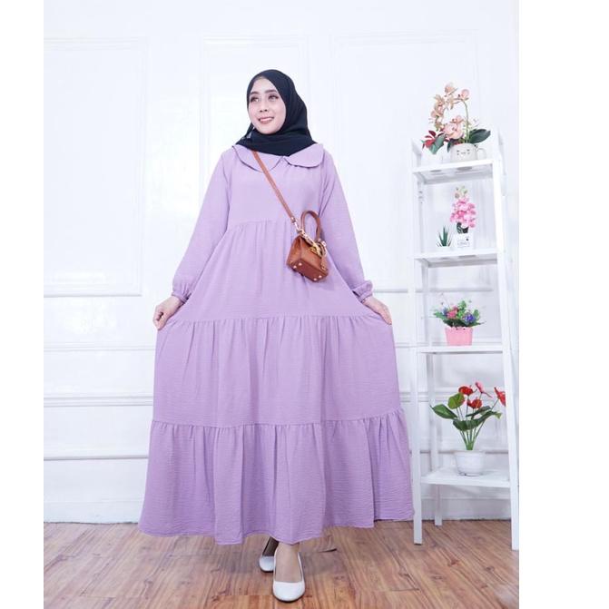 {BCK.20Au22ᶜ} Dress Crinkle - Ruby Dress - Dress Jumbo