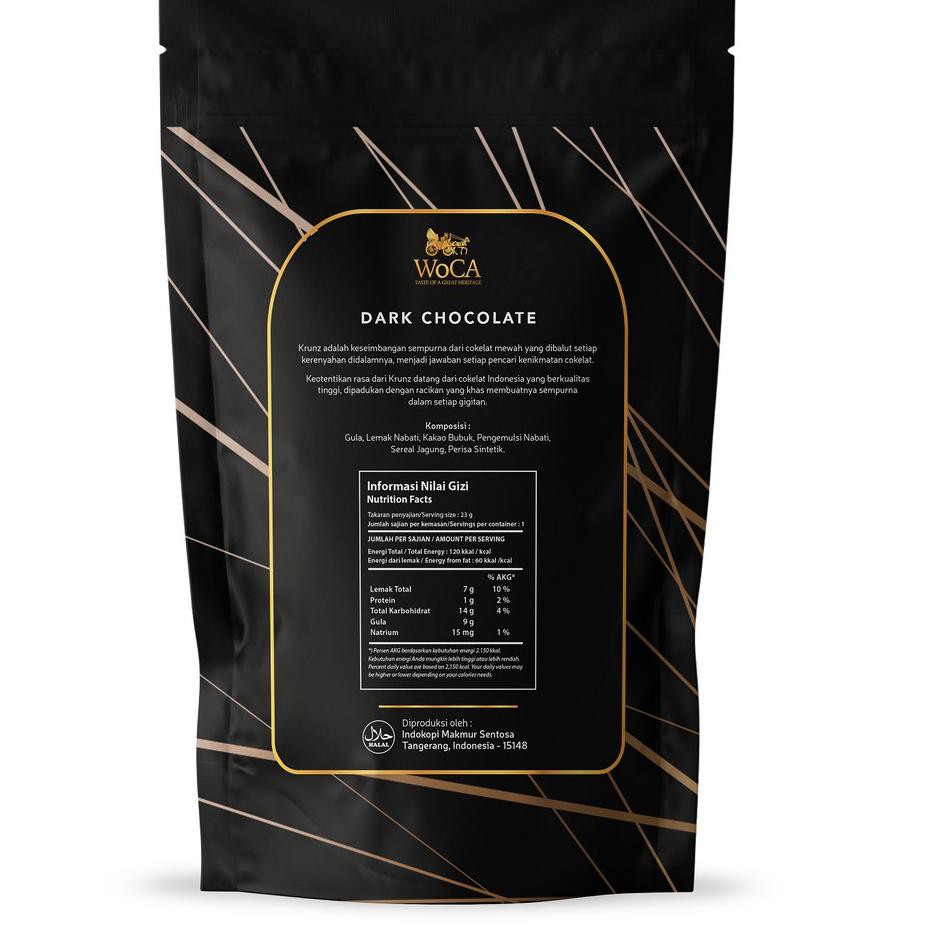 

Ready Stock ZBMLC WoCA Krunz Chocolate Dark 8 individual packs - Pouch 056 Terlaku.