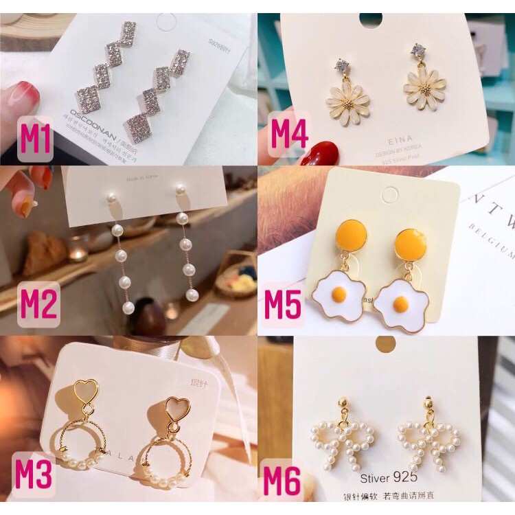 ANTING SILVER S925 EARINGS HIJAB IMPOR BERKUALITAS