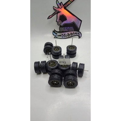 043- ban karet hotwheels offroad 14-14 TE37 dark brown