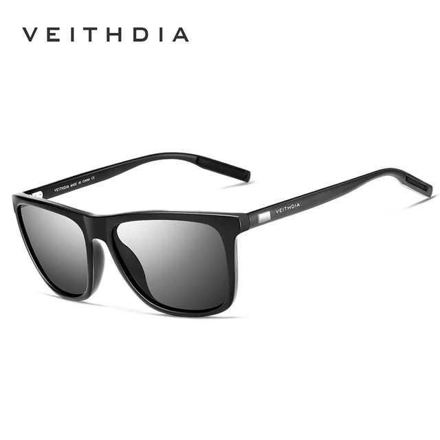 Grab Medan Kacamata Retro UV Polarized Sunglasses kaca mata Veithdia 6108