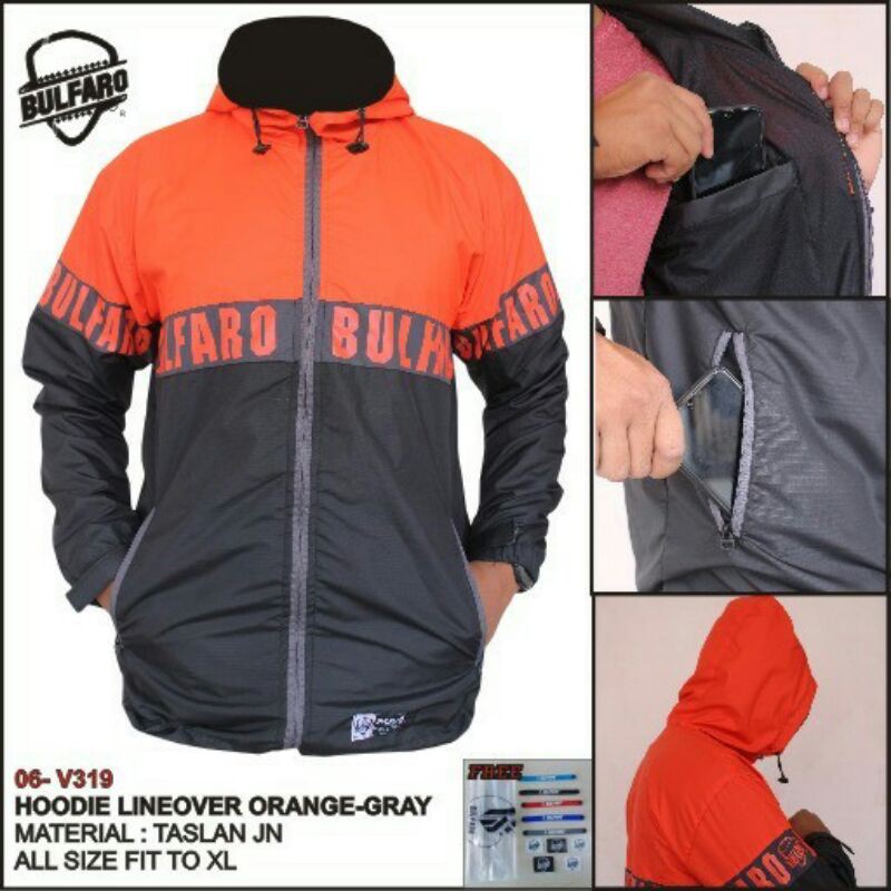 Promo Jaket Gunung Tahan Air Taslan PREMIUM Pria &amp; Wanita - Jekat Hoodie Outdoor Waterproof Dewasa