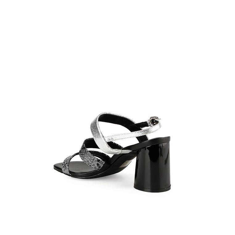 SANDAL HEEL KULIT OBERMAIN HEELS WANITA ORIGINAL SLINGBACK HITAM OW18