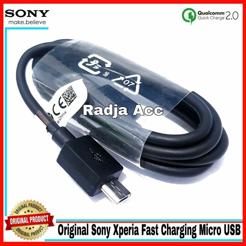 Kabel Data Sony Xperia X Z Ultra Original 100% Fast Charging Micro USB