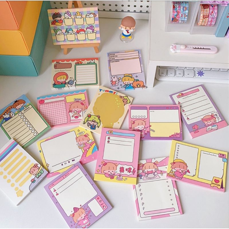 

Kertas Catatan Memo Note Pad Memo Pad Cute Series