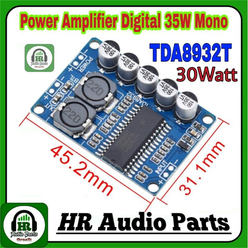 TDA8932 Digital Power Amplifier 35W Mono BTL Modul TDA8932T 35Watt