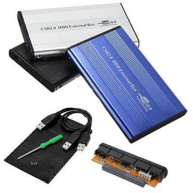 CASE HDD 2.5&quot; USB 2.0 IDE CASING Hard Drive Disk HARDISK External / Enclosure Box for Laptop PC