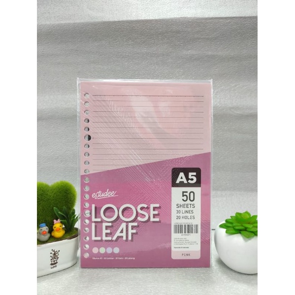 

Estudee loose leaf color A5-50 pink