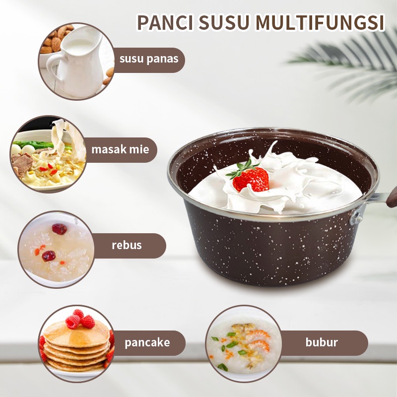 BESTPROMO GM BEAR WAJAN PENGGORENGAN ENAMEL - PANCI WOK PAN ENAMEL