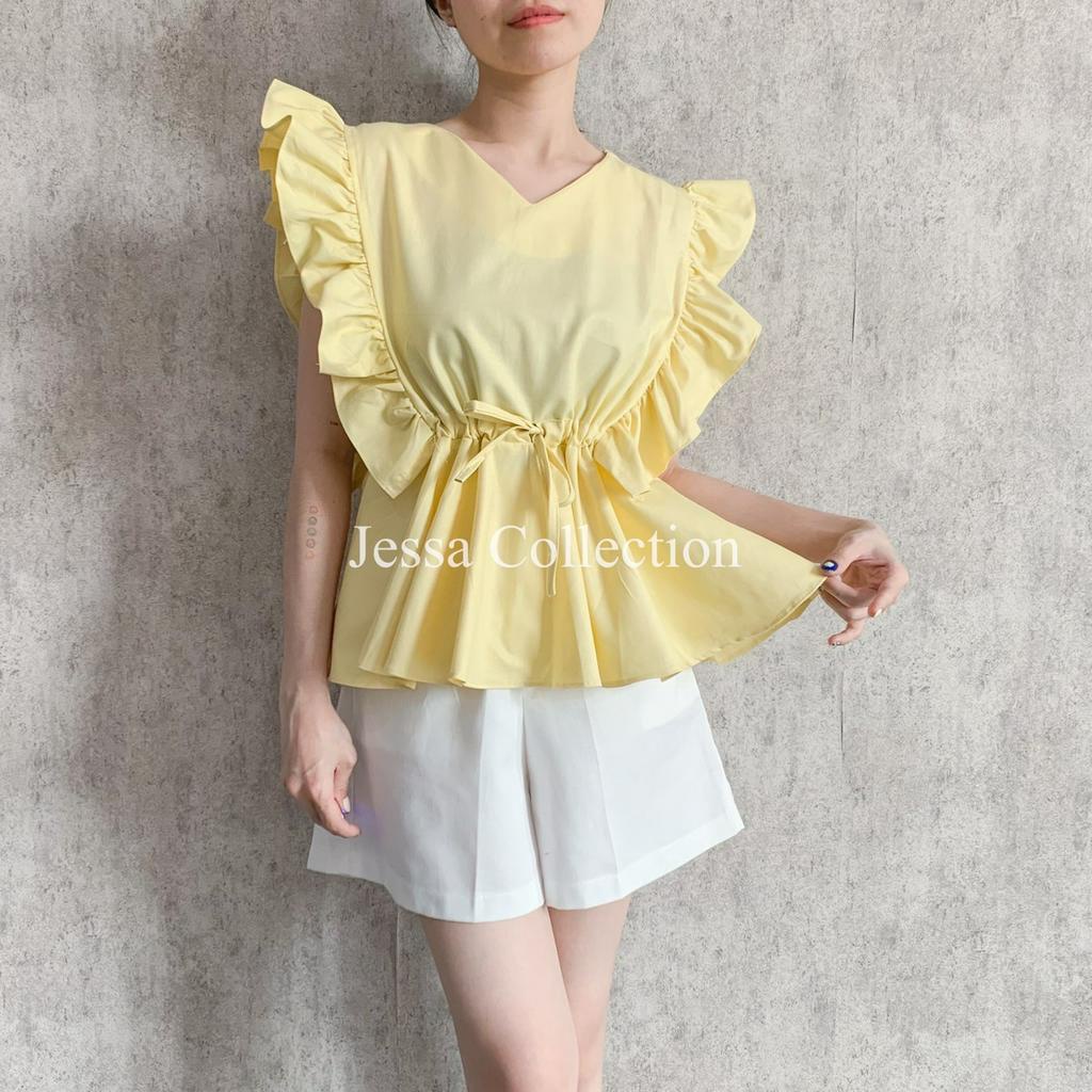 Premium Averley Ruffle Top TH 378 COTTON