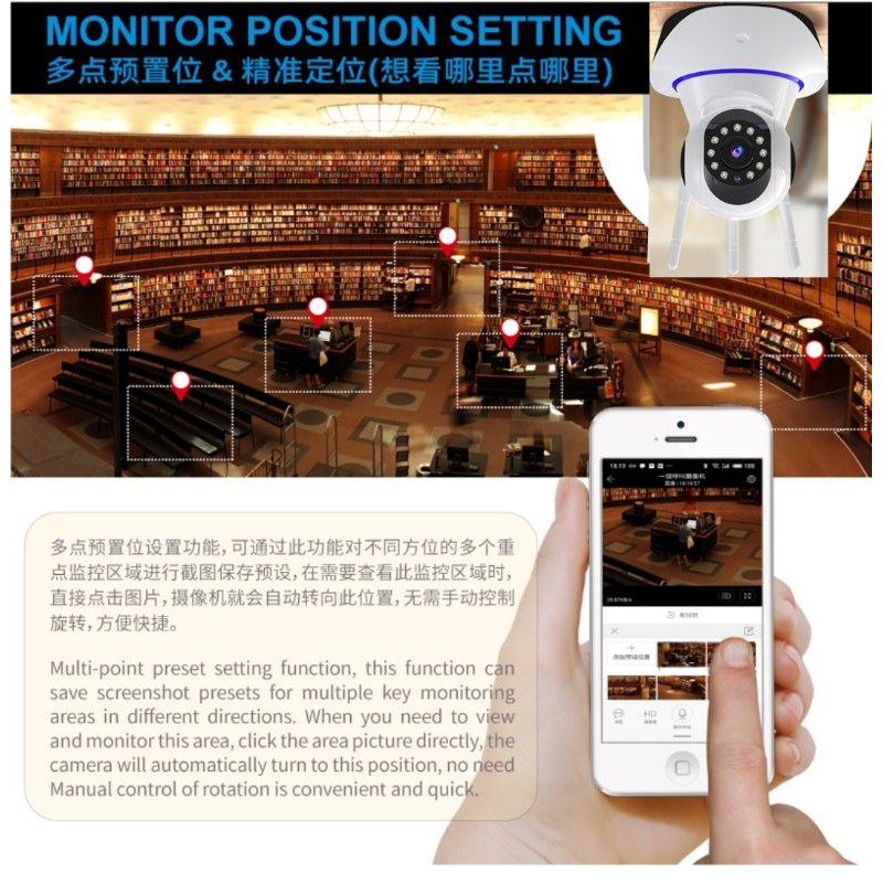 YOOSEE IP CAMERA LAN PORT DAN WIFI WIRELESS 3MP FULL HD 1080P OBJECT TRACKING CCTV WIFI INDOOR