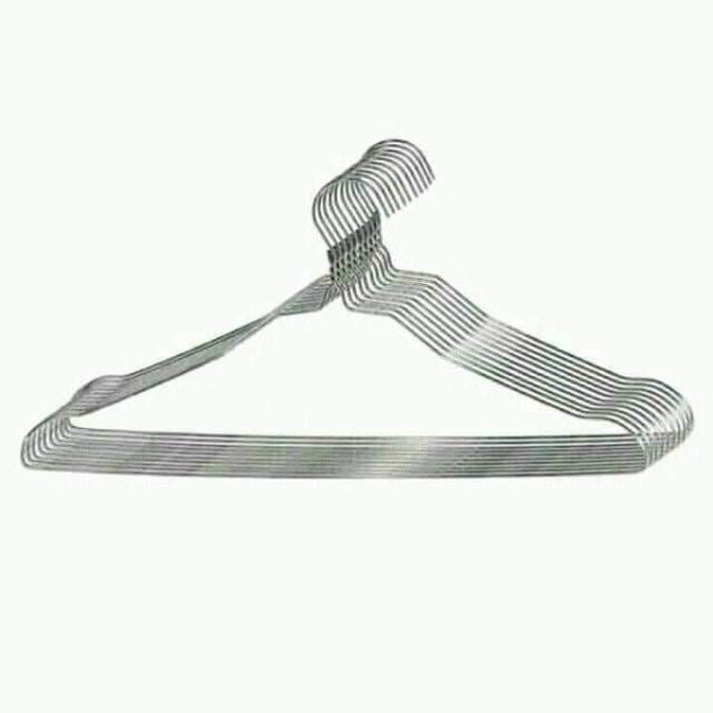 Hanger Kawat / Gantungan Baju Isi 10