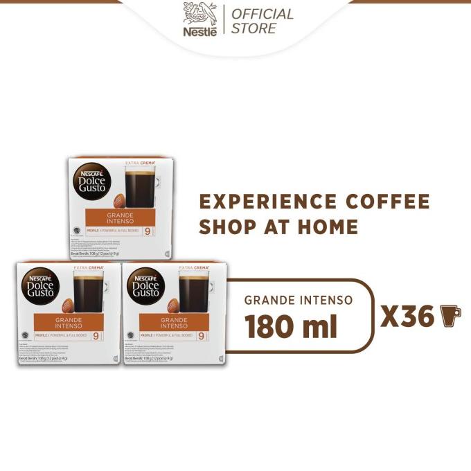 

[COD] NESCAF Dolce Gusto Grande Intenso 3 box (36 kapsul = 36 gelas) [COD]