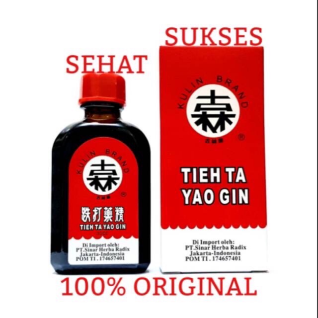 TIEH TA YAO GIN - OBAT MERAH/ BETADINE CINA-OBAT LUKA ,MEMAR,KESELEO