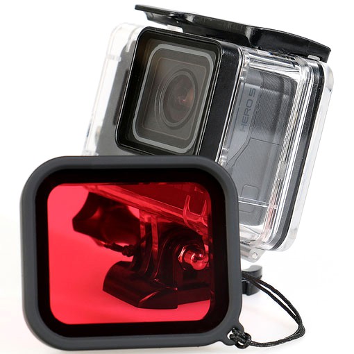 Red Filter Lens Camera for Gopro Hero 5/6/7 - Red