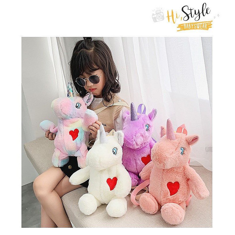 Tas Anak Perempuan Import Lucu Boneka Unicorn