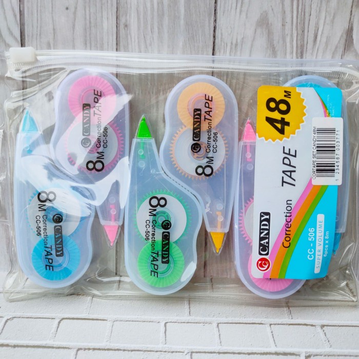 

Promo Bulan Ini Correction Tape Set Candy Isi 6 Pcs Hemat