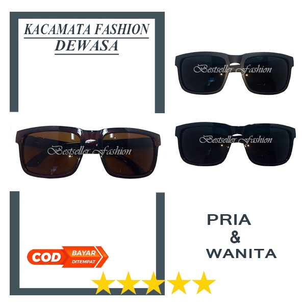 Kacamata Hitam Bentuk Kotak Untuk Pria Dan Wanita Mengemudi / Hiking / Memancing / Olahraga Kaca Mata Fashion Gaya Outdoor Anti Silau Sunglasses Unisex