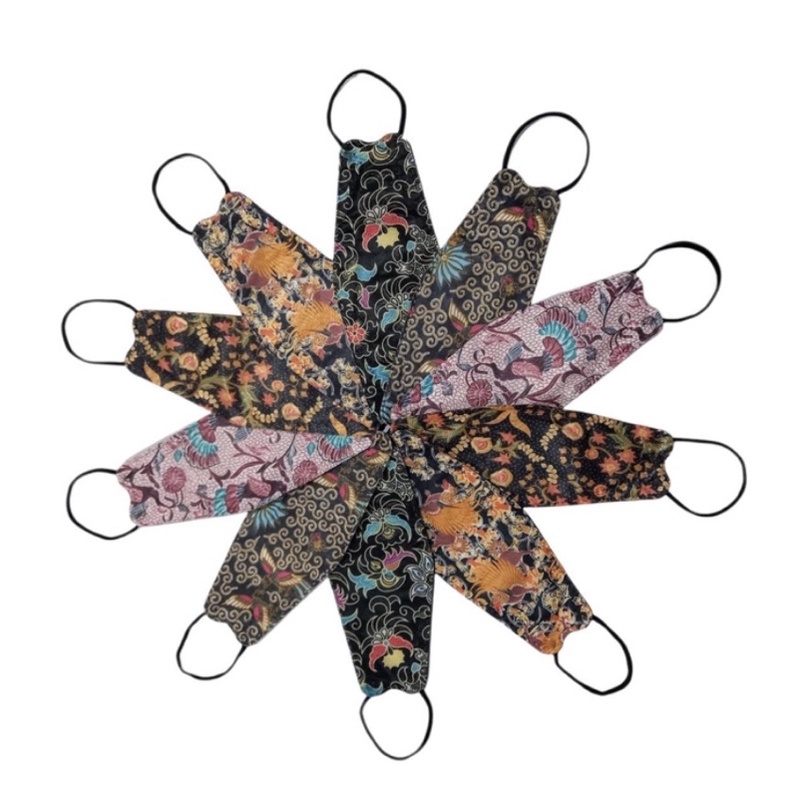 Masker KF94 Motif Batik Dewasa Careion / Baca Deskripsi