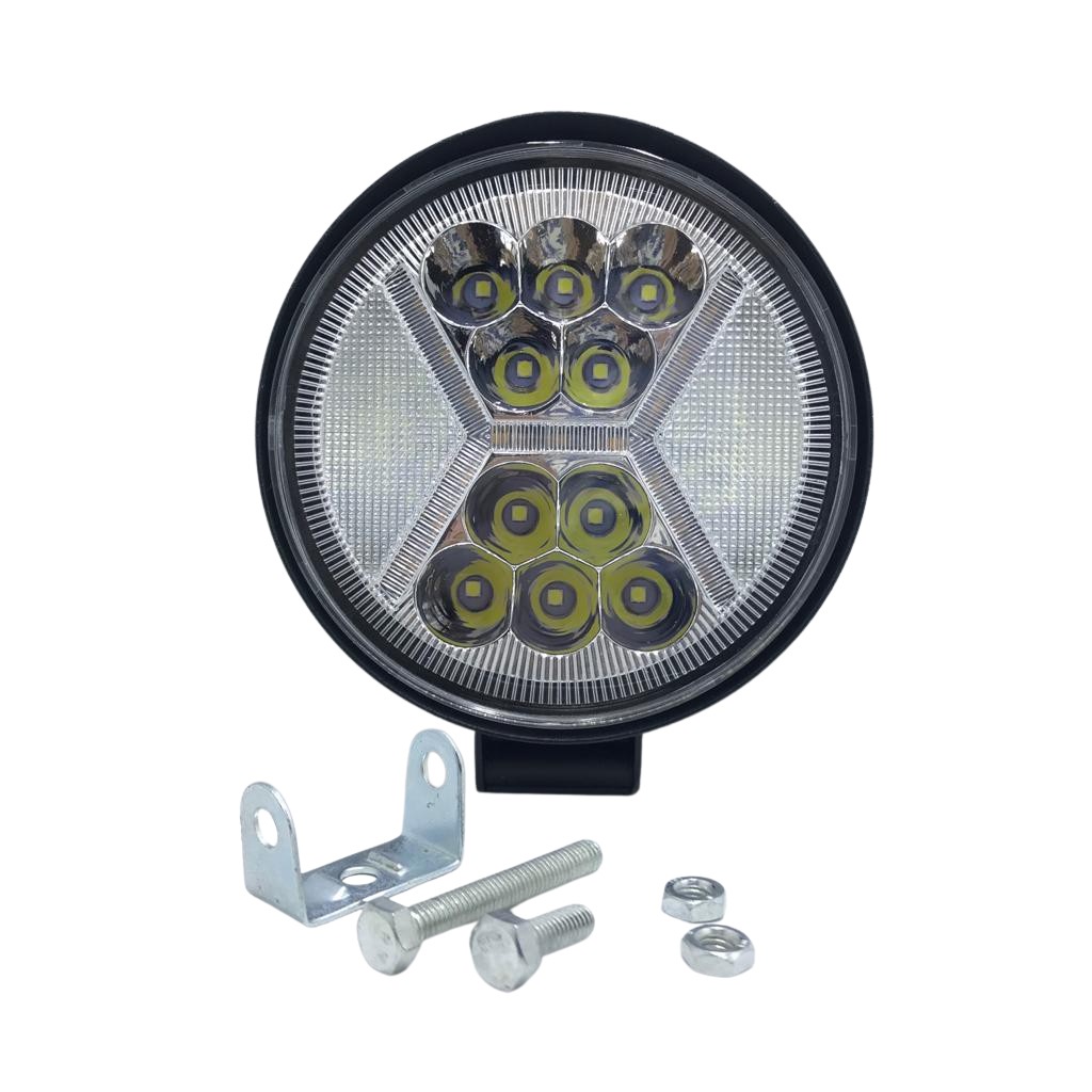 Lampu Tembak Sorot LED Worklight 4 inch 177 Watt 2 Warna Mobil Motor Offroad 4x4 Kotak Bulat 177W