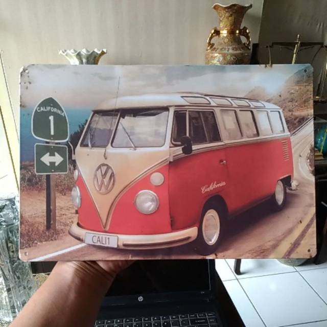 Poster Kaleng Gambar Vw Combi Shopee Indonesia