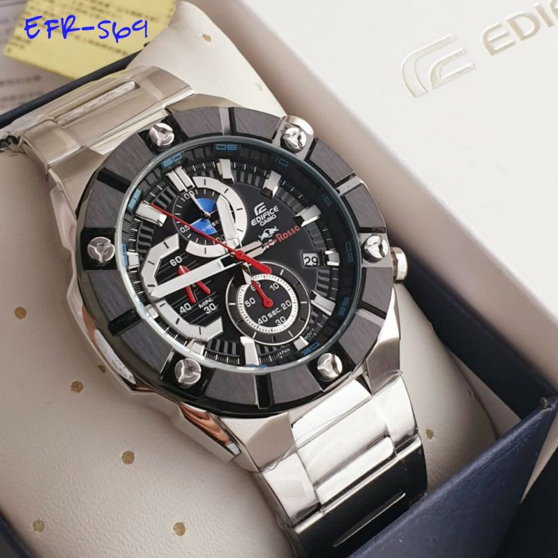 JAM TANGAN EDIFICE PRIA EFR-569 CHRONOGRAPH ORIGINAL