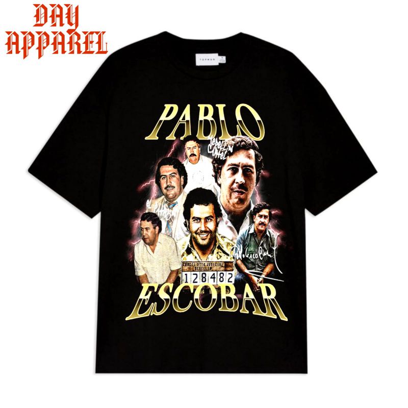 Kaos BAJU PABLO ESCOBAR FACE BOX / TSHIRT VINTAGE OVERSIZE / KAOS DEWASA