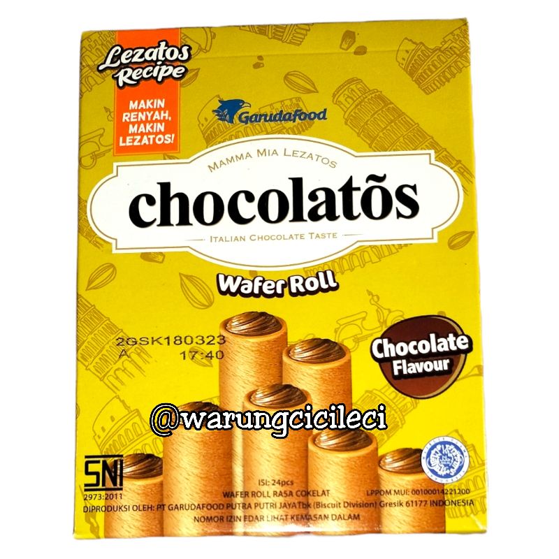 

CHOCOLATOS WAFER ROLL 7g x 24pcs