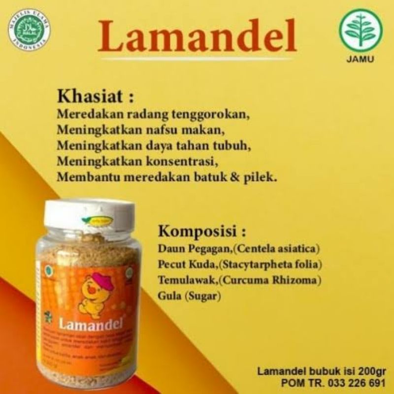 

Lamandel Herbal Obat Amandel Anak Dewasa Batuk Radang Tenggorokan Nafsu Makan