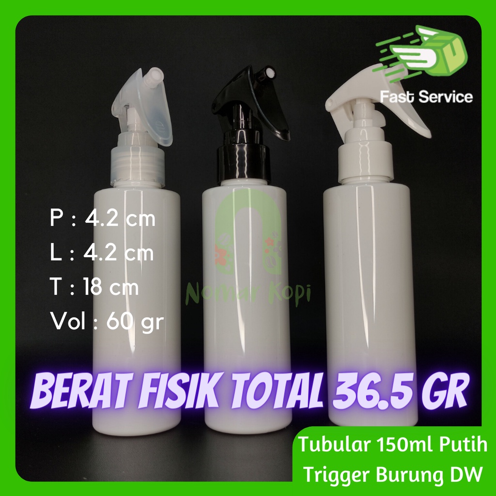 BOTOL 250ML PUTIH CANTIK TRIGGER BEBEK NECK 24 PET TEBAL SANITIZER DISINFEKTAN