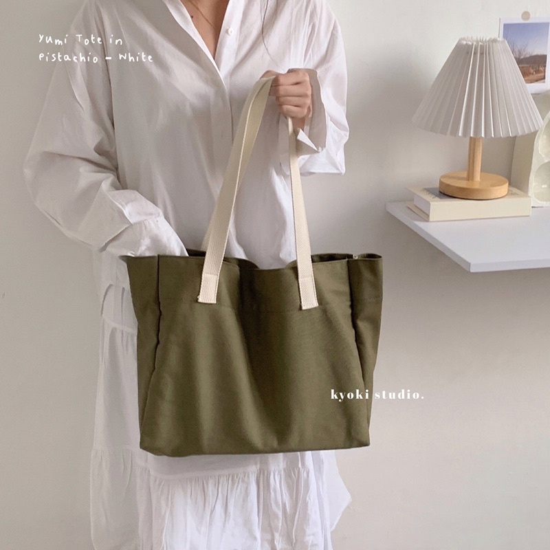 Yumi Tote Bag - Large Canvas Tote Bag