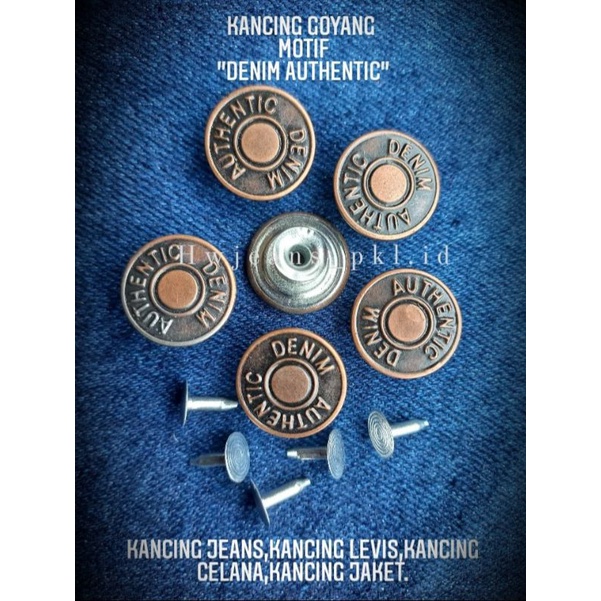 KANCING JEANS KANCING GOYANG MOTIF