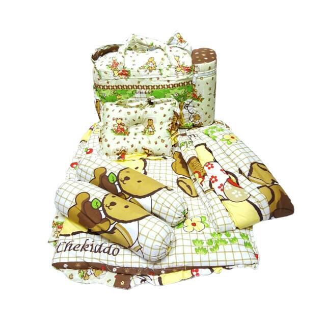 Promo !! CHEKIDO-MATRAS BAYI 4IN1 GIFT SET CHEKIDO+GENDONGAN/TAS