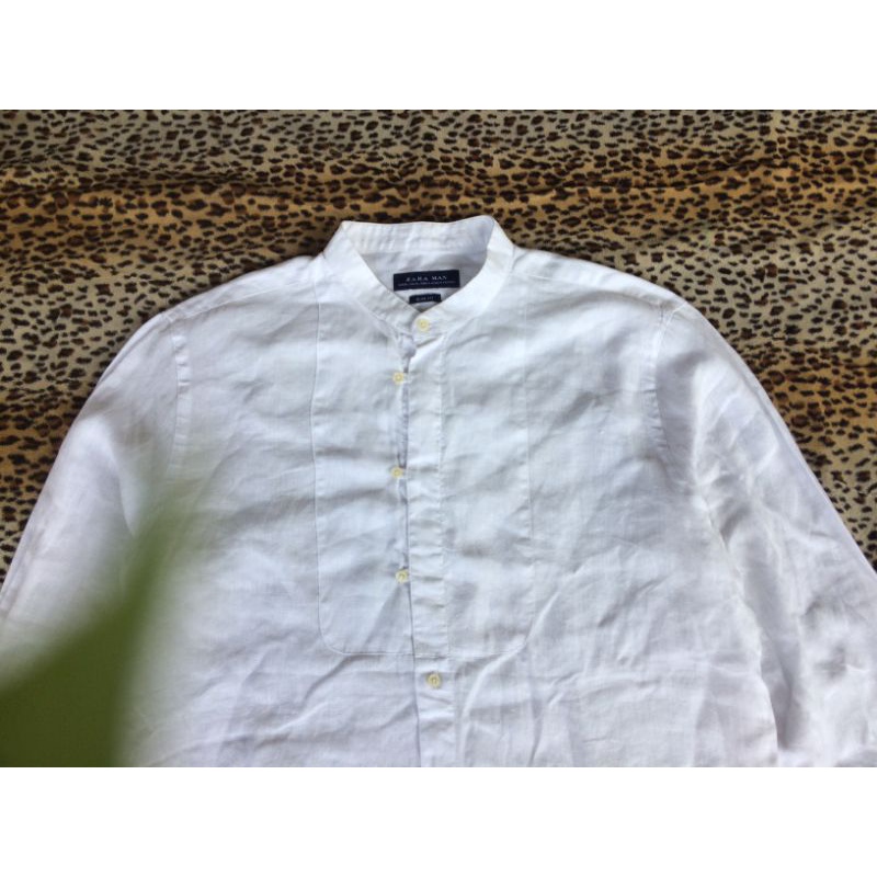kemeja linen zara man original