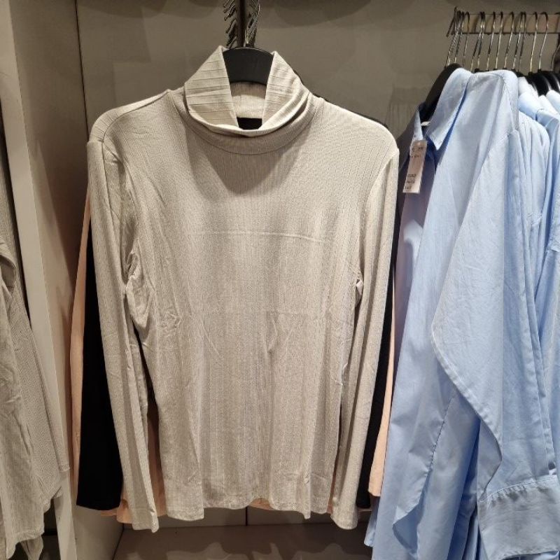 Kaos putih lengan panjang H&M JASTIP jasa titip hnm