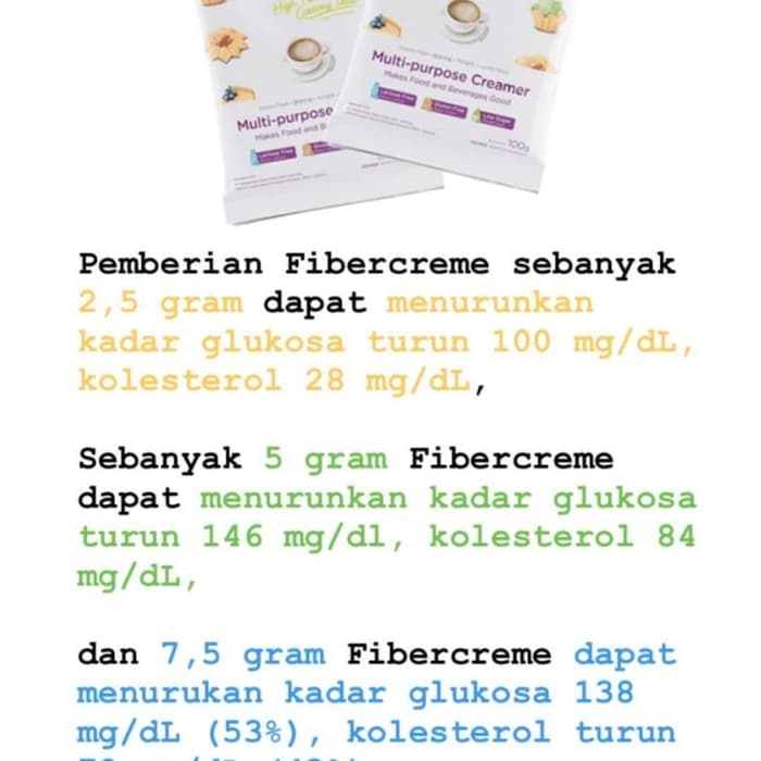 

t01thy Fiber Creme Ellenka Isi 60 Sachet (Pengganti Santan Dan Susu) Ds20X11