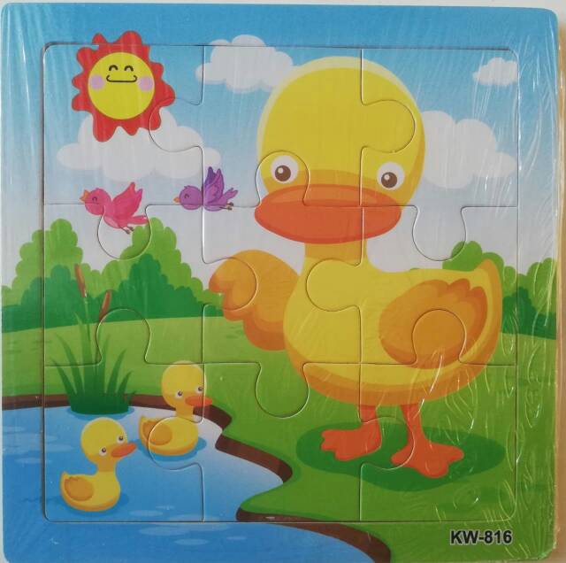 Gober - Puzzle Kayu VERSI I / Jigsaw Puzzle 9 Pcs Murah