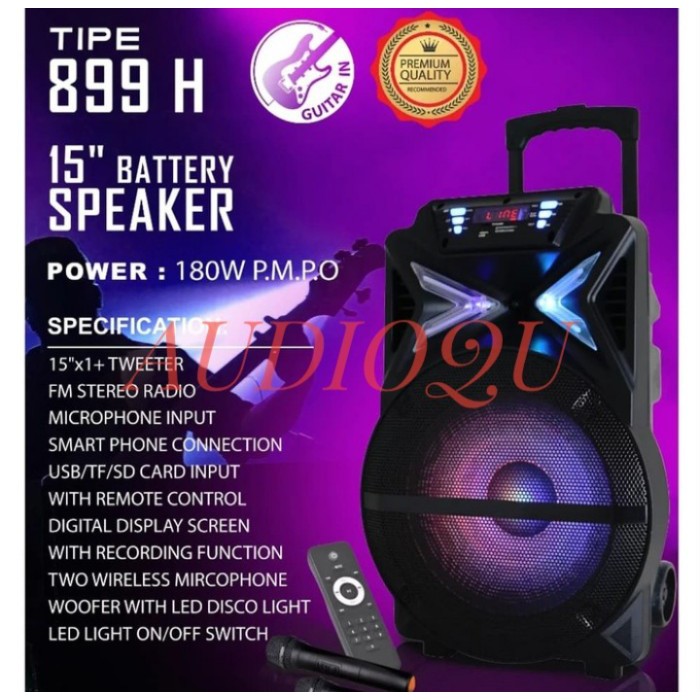 Speaker Portable Wireless Meeting Noise 899 H 899H Original 15 inch