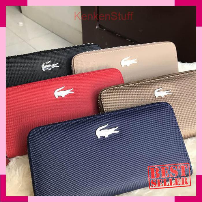 supplier dompet wanita import murah cewek batam sale LACOSTE WALLET - Hitam