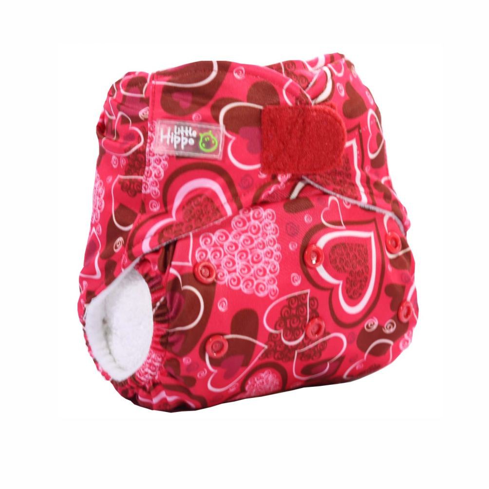 Clodi Popok Kain Bayi Little Hippo Easyfit Red Love