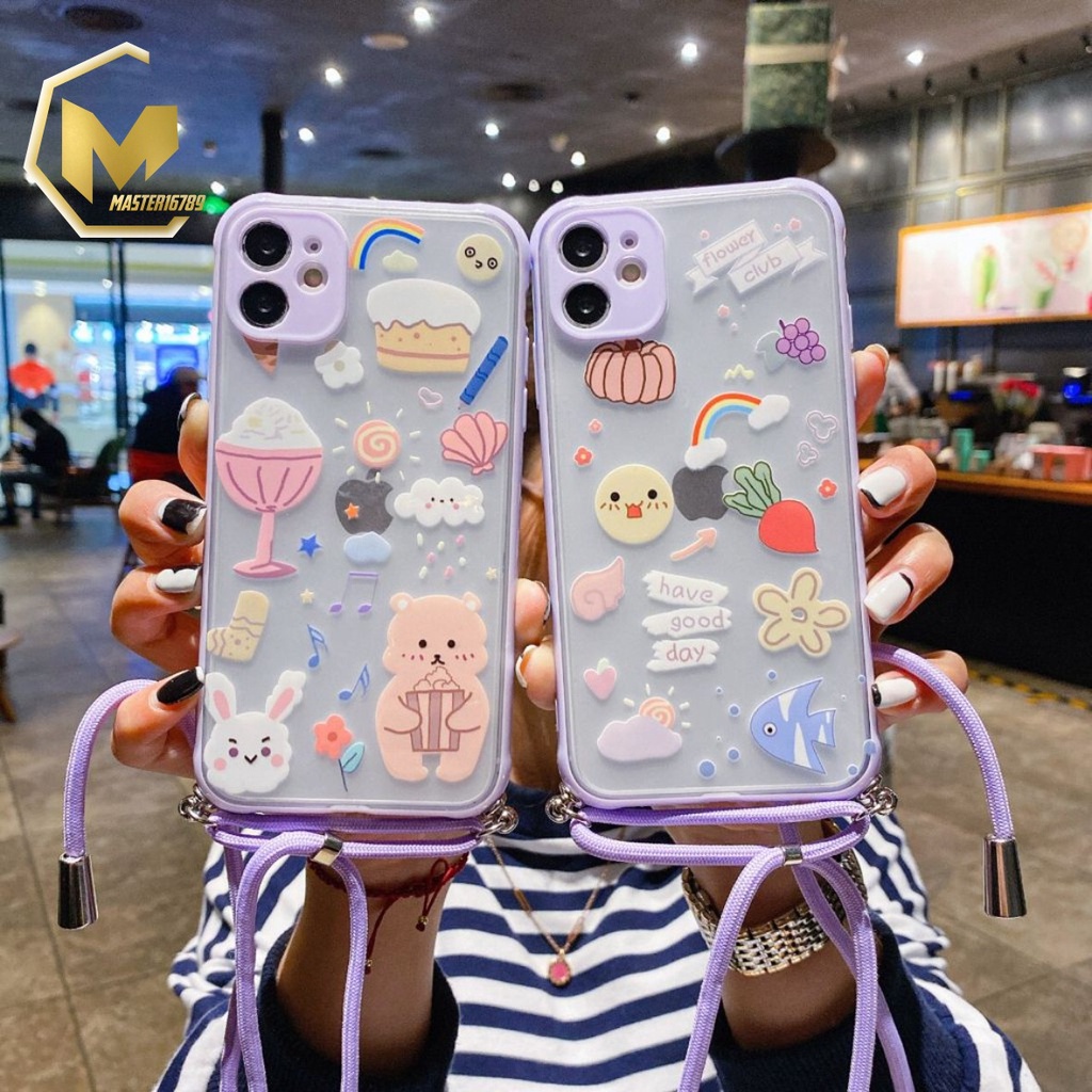 SS191 CASE SLINGCASE LANYARD Oppo A9 A5 A31 A8 A52 A92 A53 A33 2020 Reno 4 4f A15 A54 A74 A16 MA2078