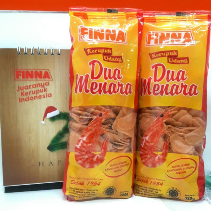 FINNA KERUPUK UDANG 2 MENARA 380gr