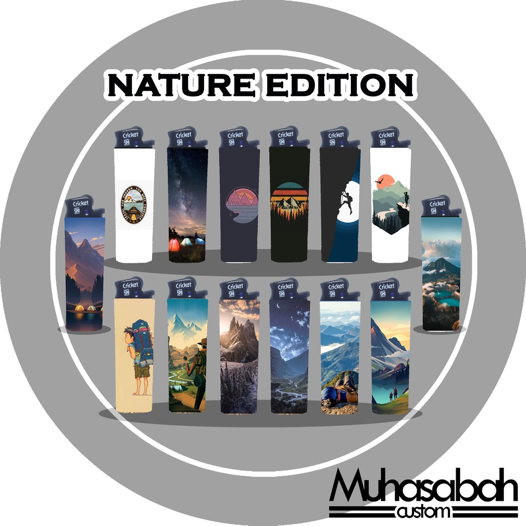 Outdoor Nature Alam Edition Korek Api Cricket Custom Gambar Unik Murah