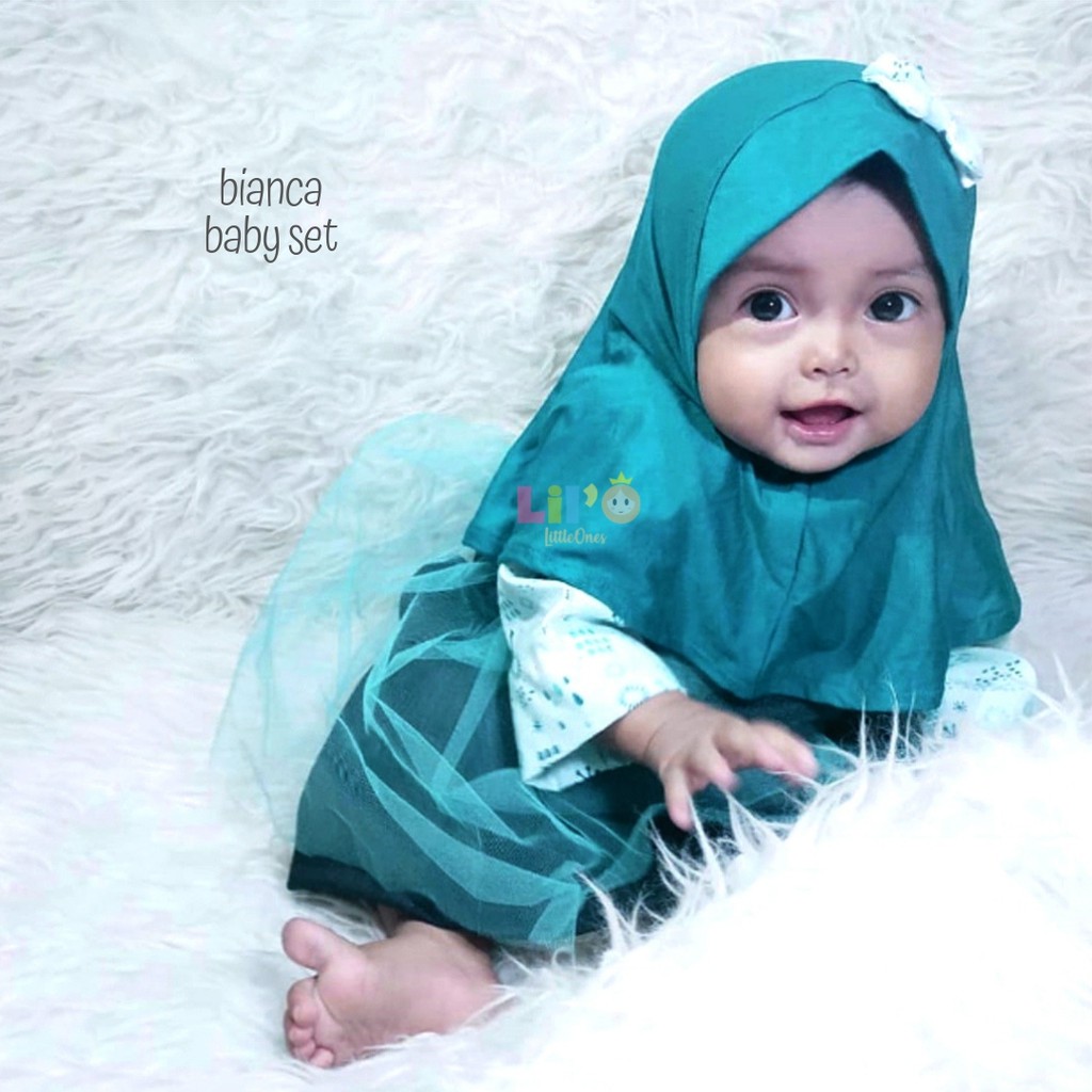 Baju Anak Lucu Cantik Dress Bayi Muslim Imut Gamis Balita Dress Bayi Muslim Lucu