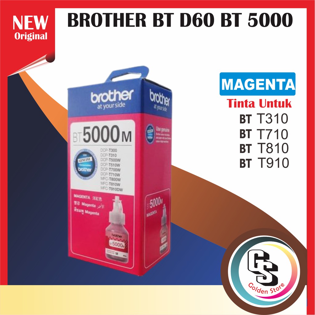 Tinta Brother BT d60bk BT5000 PREMIUM (COMPATIBLE) FOR DCP - T310 , DCP -T510W , DCP-T710W , DCP-T810W -1SET