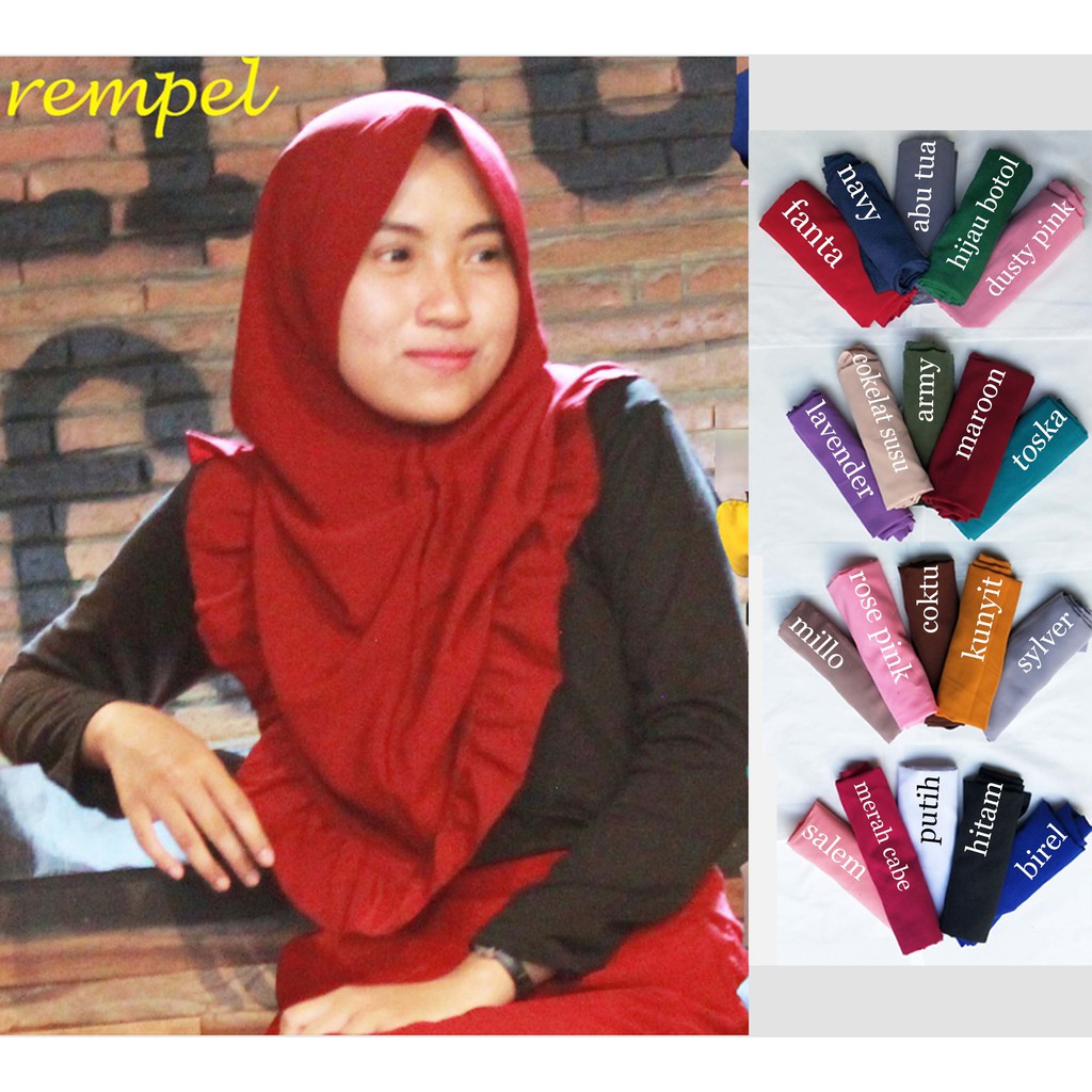 PET REMPEL KHIMAR JILBAB HIJAB WOLFISH