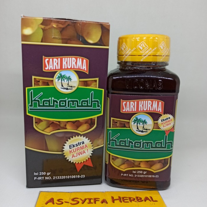 

SARI KURMA KAROMAH PLUS KURMA SARI KURMA KAROMAH PLUS KURMA AJWA SUPER AMPUH