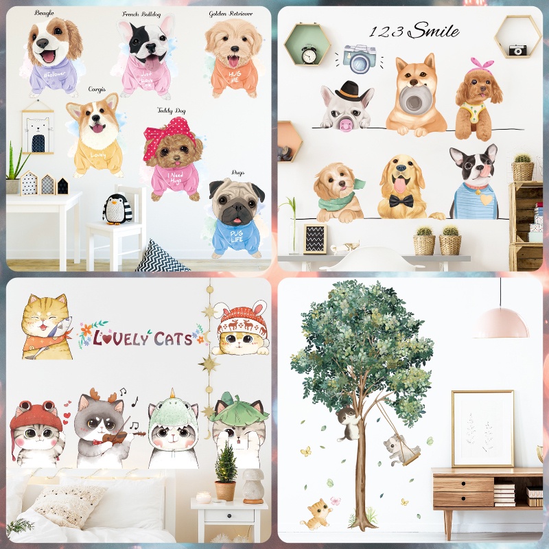 wall stiker dinding stationary aesthetic hiasan dinding kamar anak stiker dinding kamar tidur cowok 